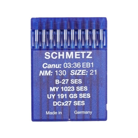 Schmetz light ballpoint needles industrial overlock B27 FFG SES size 130/21
